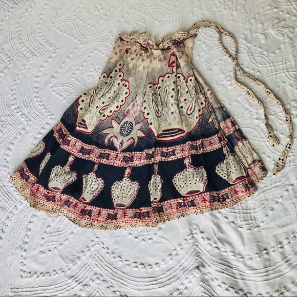 Vintage Indian bohemian wrap skirt - Picture 1 of 5